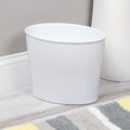 Interdesign Oval Trash Can, White 94031
